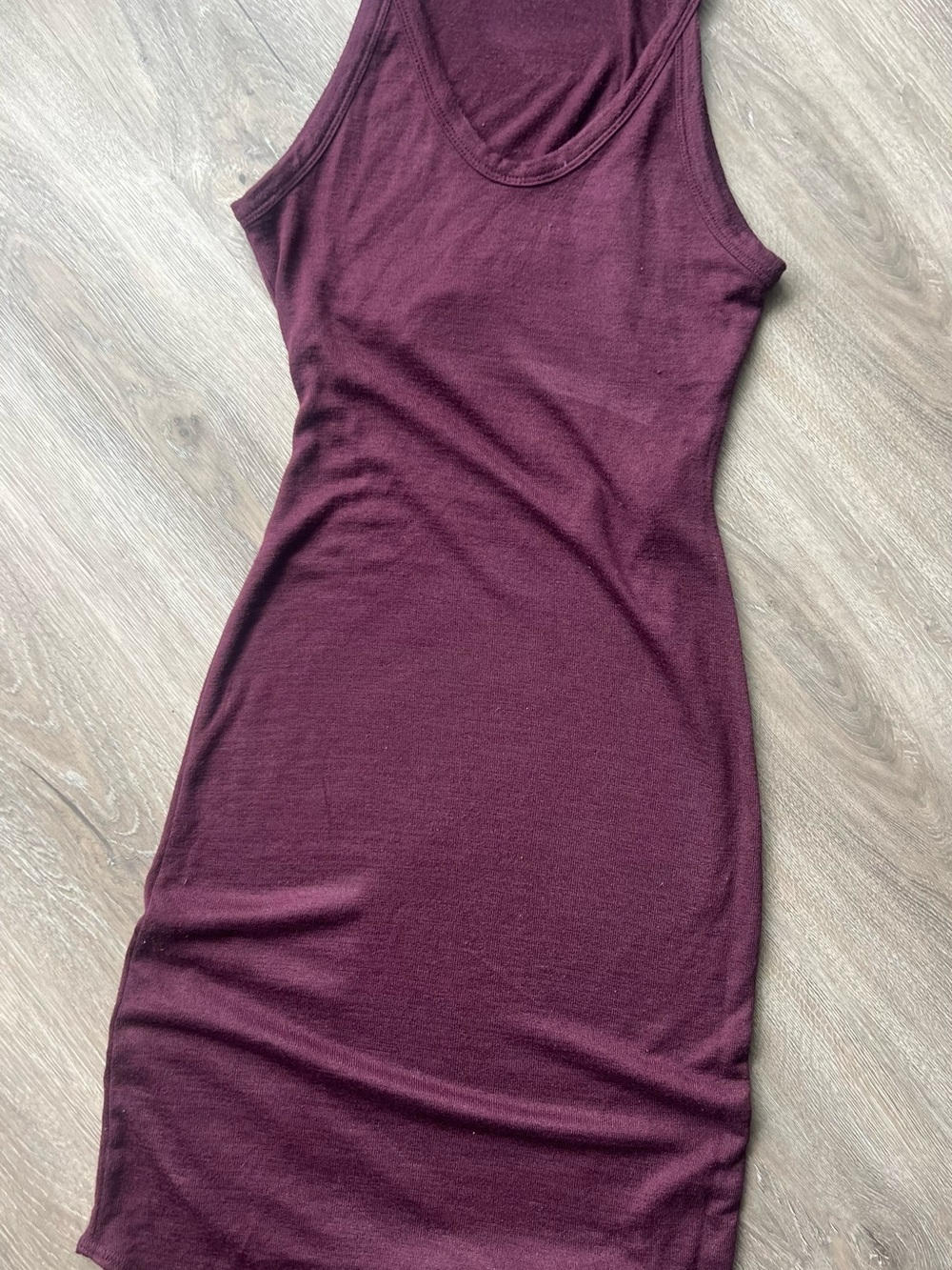 Wilfred reversible Midi Tank Dress in Deep Wine